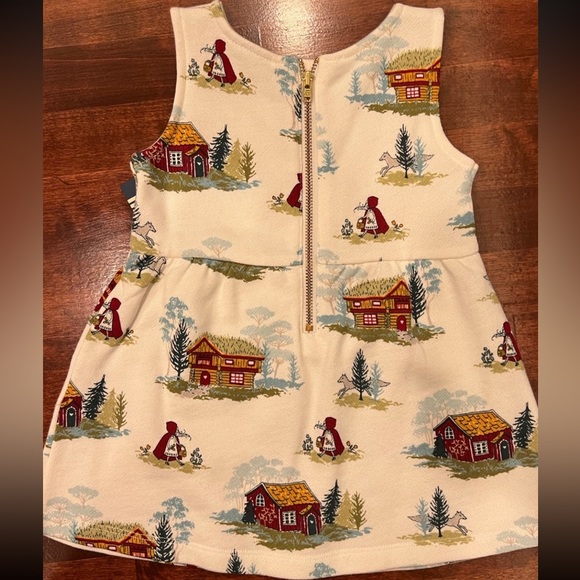 NWT Genuine Kids by Osh Kosh Little Red Riding Hood/Log Cabin Dress- 12 Months - Picture 5 of 11
